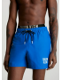 Ανδρικό Μαγιό Calvin Klein  Medium Double Waistband Swim Shorts KM0KM00798-C4X, DYNAMIC BLUE